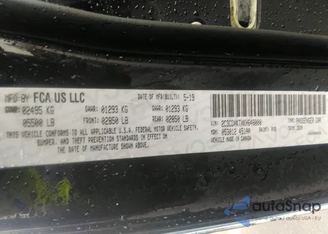 2019 Dodge Charger Police Awd from USA, damaged, VIN 2C3CDXKTXKH648000